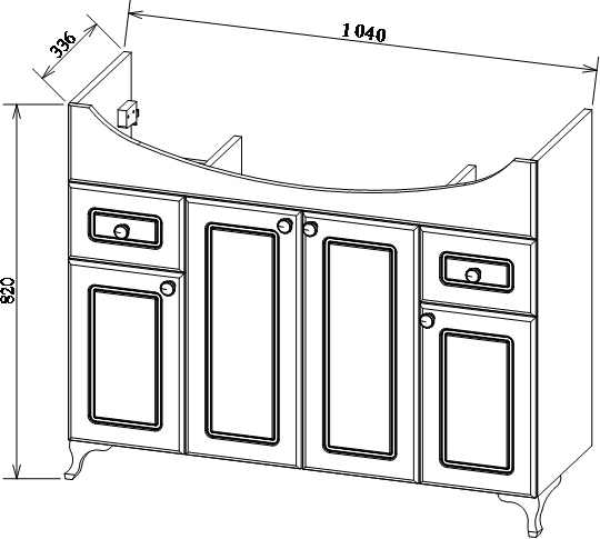 Тумба для комплекта Sanflor Софи 105 C02645 - 7