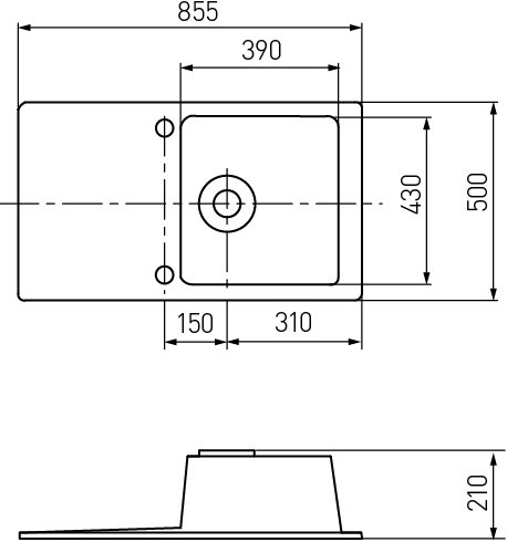 Мойка кухонная AQUATON Верона графит 1A710032VR210 - 2