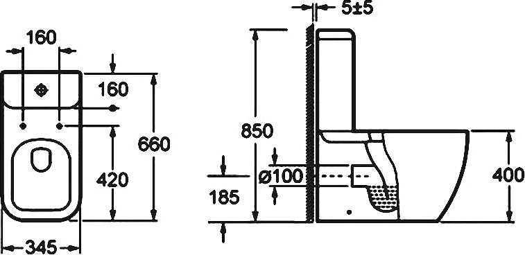 Чаша для унитаза-компакта BelBagno Alpina BB10100CP - 7