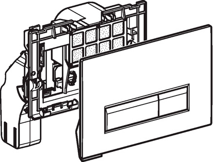 Кнопка смыва Geberit Sigma 40 115.600.SJ.1 с системой удаления запахов - 2