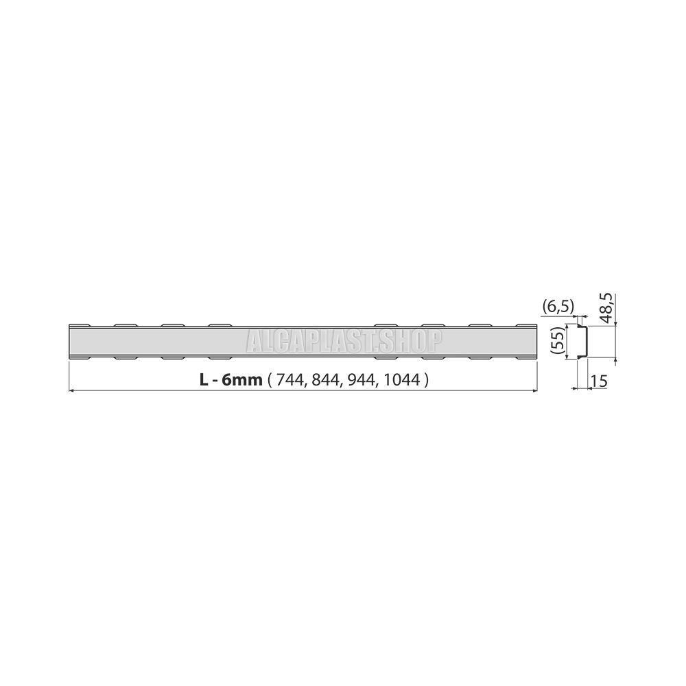 Дизайн-решетка AlcaPlast Solid  SOLID-750M - 1