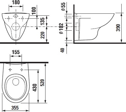 Комплект Унитаз подвесной Roca Mateo 346200000 с микролифтом + Система инсталляции для унитазов DIWO 4501 + Кнопка смыва DIWO 7325 золотая 577995 - 8