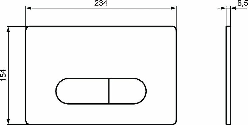Клавиша смыва Ideal Standard Oleas белый R0122AC - 2