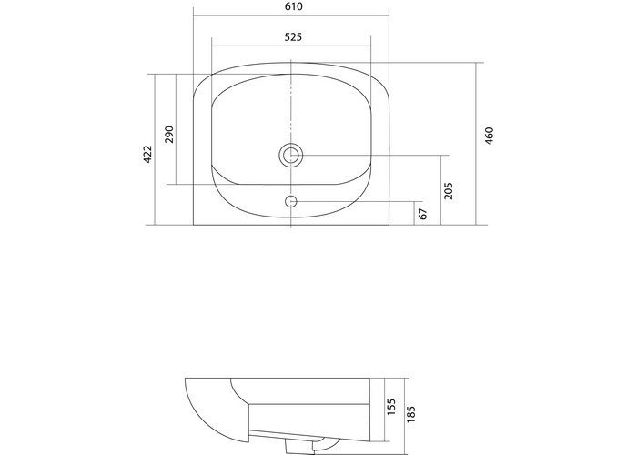 Раковина мебельная Aquaton Акварель 61 белый 1WH110195 - 5