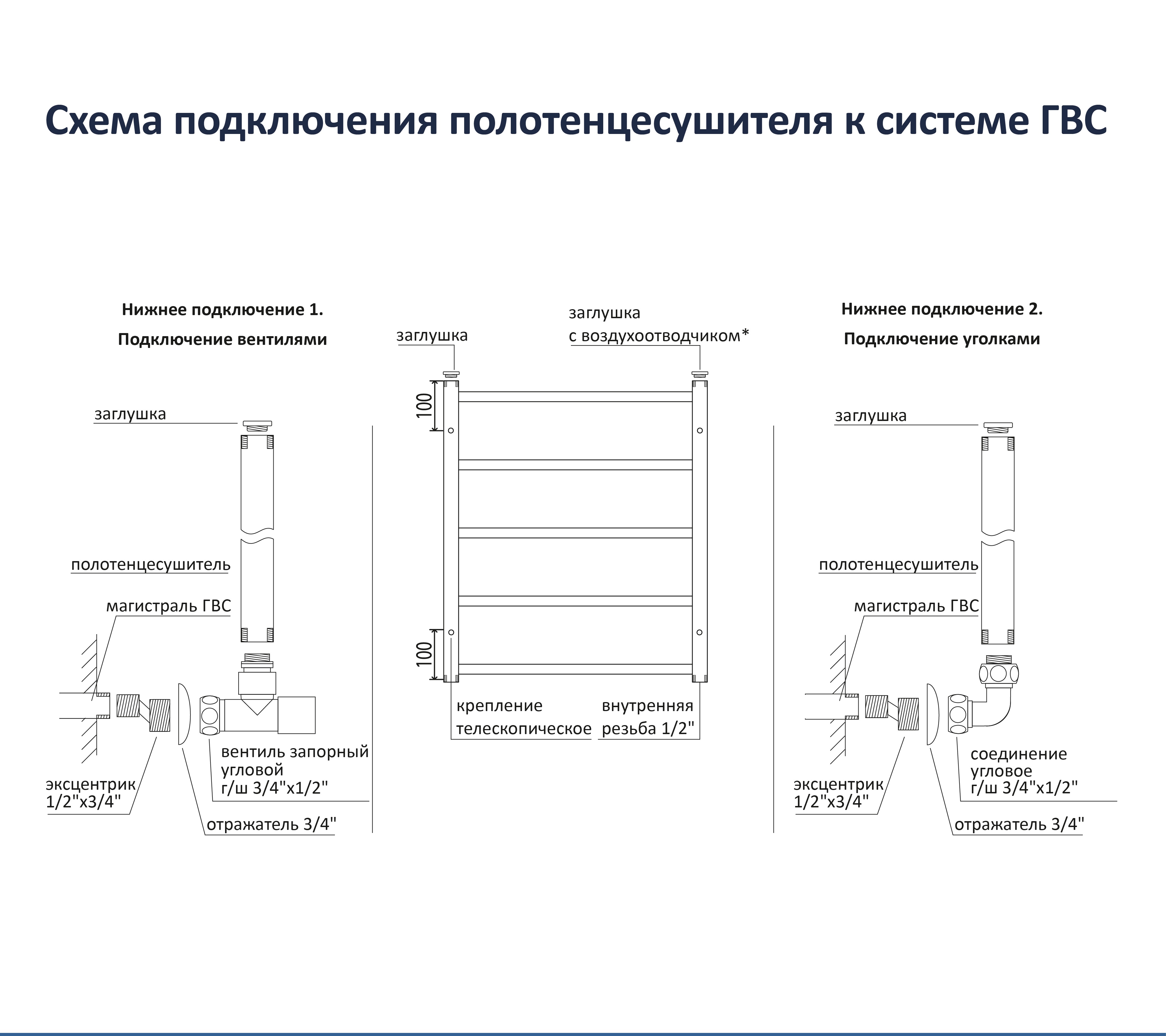 Полотенцесушитель водяной Aquatek Лира П7 500х600 AQ KP0760CH - 4