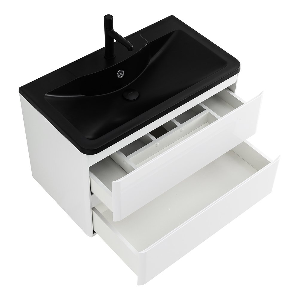 Тумба с раковиной BelBagno Albano 80 белый - 9