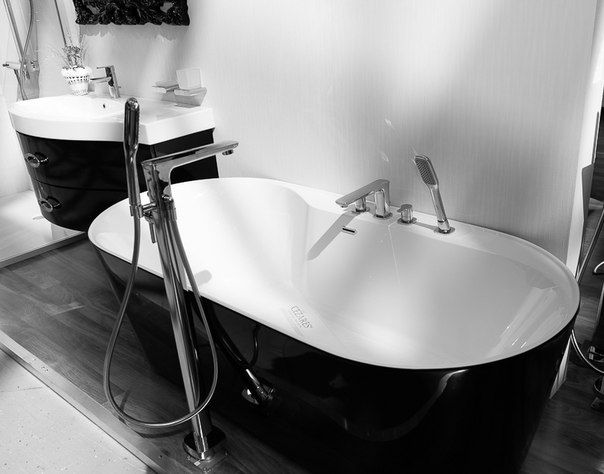 Акриловая ванна BelBagno BB14-NERO/BIA - 5