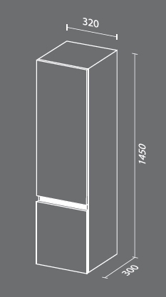 Комплект мебели Sanvit Кубэ-2 75 белый глянец - 6