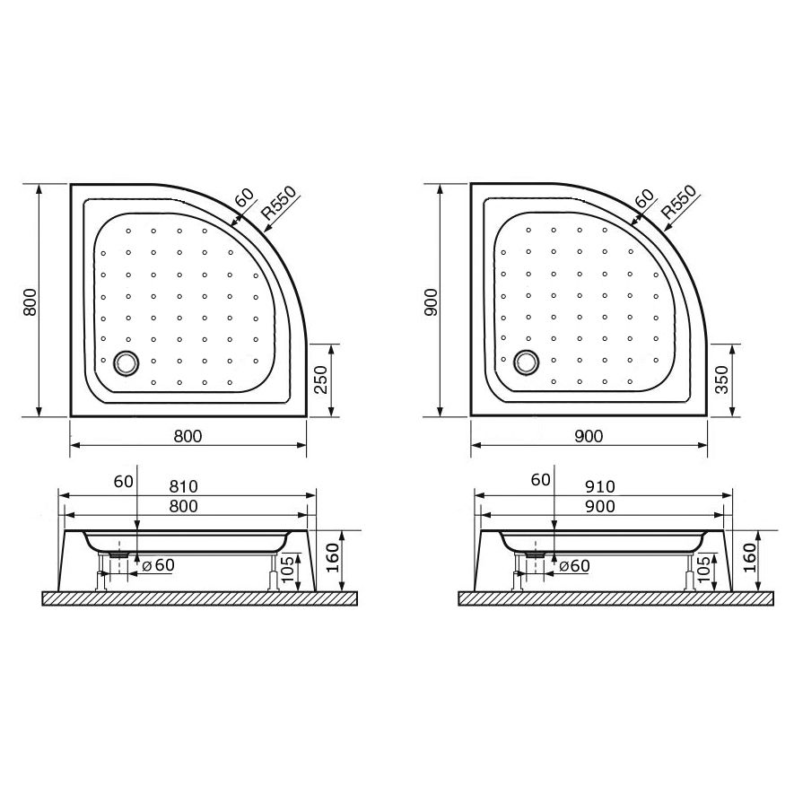 Экран для поддона RGW NG-01 03231499-01 - 1