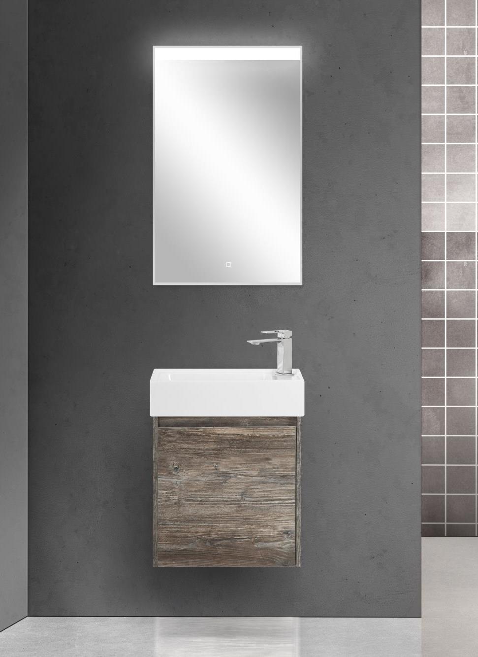 Тумба под раковину Belbagno Kraft Mini 50 L темное дерево KRAFT MINI-500/260-1A-SO-PP-L - 6