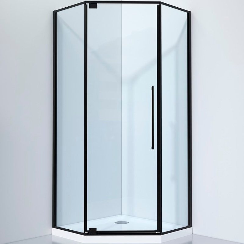 Душевой уголок Black&White Stellar Wind 90х90 черный стекло прозрачное 815900 - 0