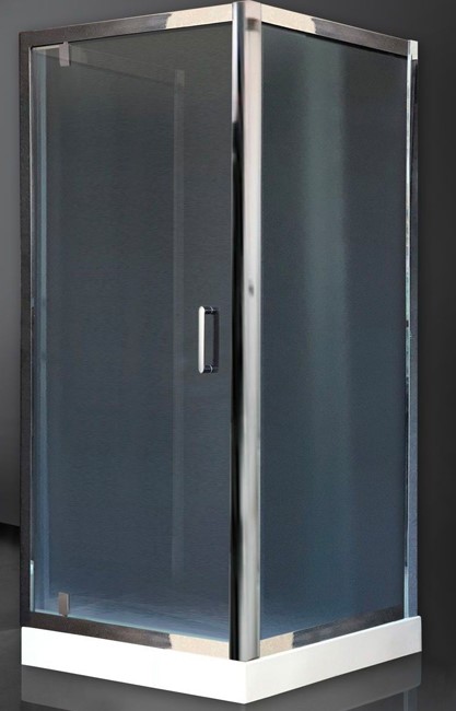 Душевой уголок Royal Bath HV 90х90 профиль хром стекло рифленое  RB9090HV-C-CH-P - 0