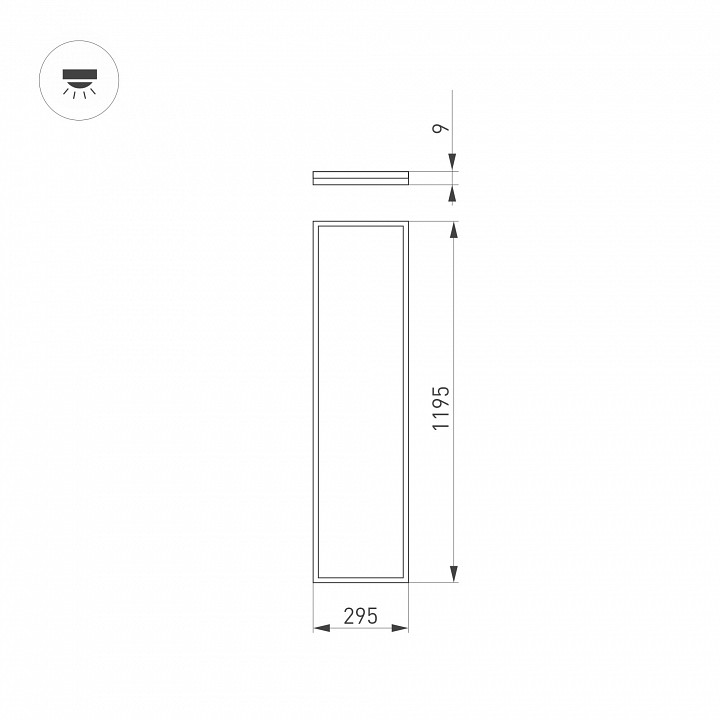 Встраиваемая светодиодная панель Arlight DL-Intenso-S300x1200-40W White6000 036237 - 1