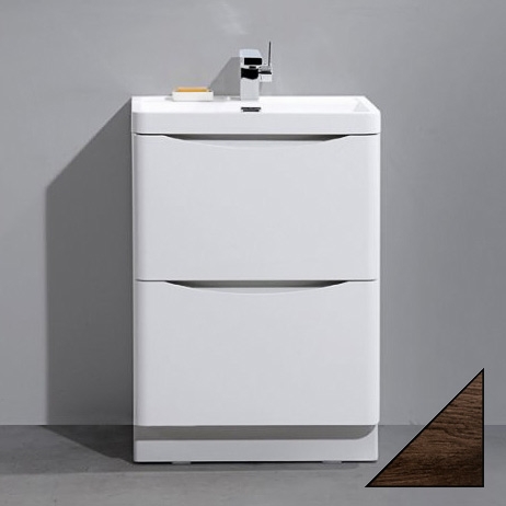 Тумба с раковиной BelBagno Ancona-N 60 rovere more напольная - 0
