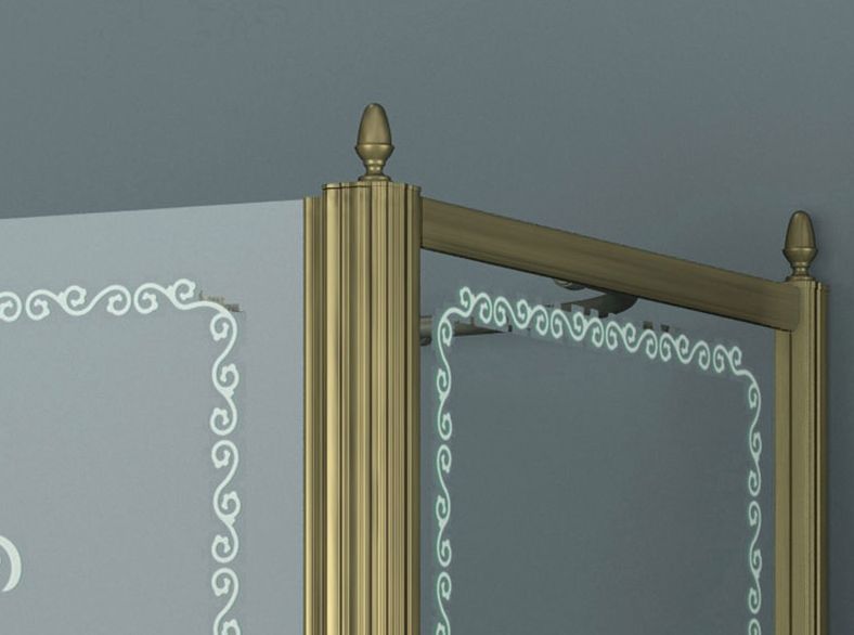 Душевой уголок Cezares Retro A P1 90 CP Br L RETRO-A-P-1-90-CP-Br-L - 2