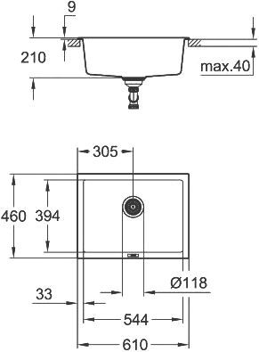 Мойка кухонная Grohe K700U 31655AP0 - 9