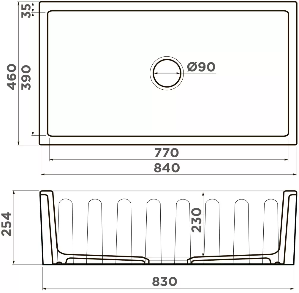 Мойка кухонная Omoikiri Mikura Natceramic/silver  4993175 - 1