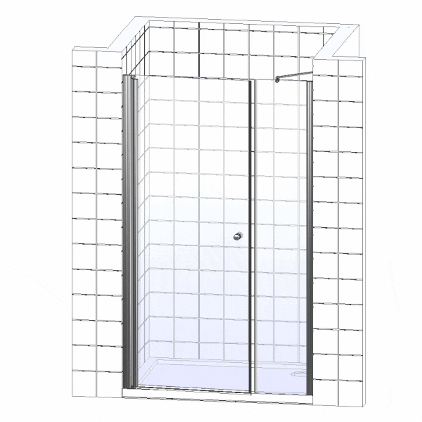 Душевая дверь Cezares ELENA 110 см  ELENA-W-B-11-30+80-C-Cr - 6