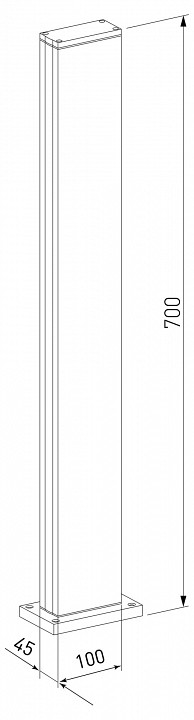 Наземный низкий светильник Elektrostandard Flat a053316 - 3