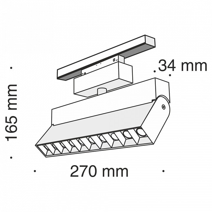 Трековый светодиодный светильник Maytoni Track Lamps TR015-2-20W3K-B - 1