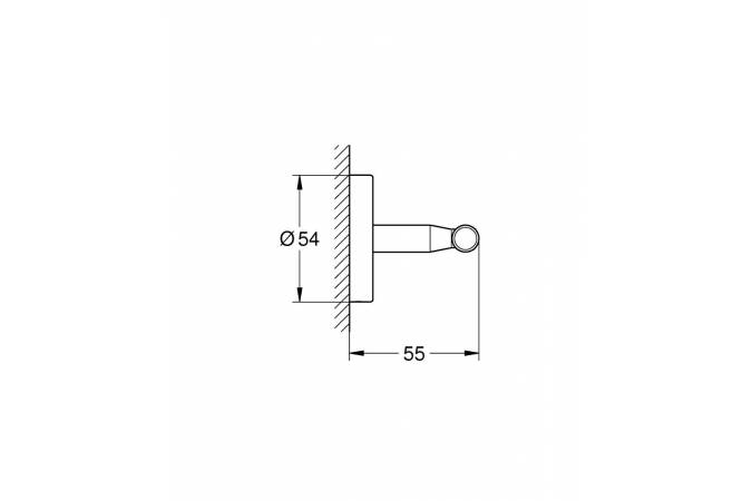 Крючок Grohe   40461001 - 1