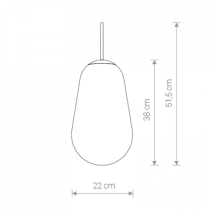 Плафон стеклянный Nowodvorski Cameleon PEAR M TR/G 8533 - 2