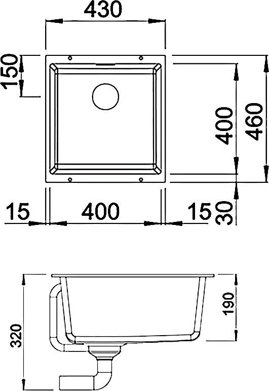 Мойка из гранита Blanco Subline серый  523423 - 3