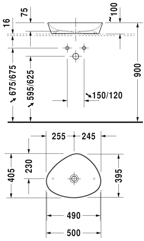 Раковина Duravit Cape Cod 2339500000 - 3