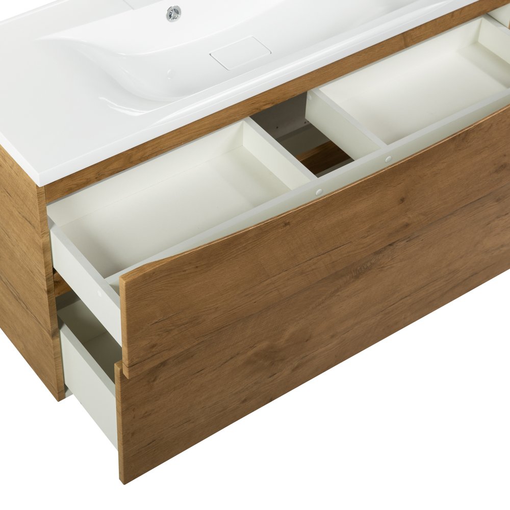 Тумба с раковиной Belbagno Marino 110 светлое дерево - 4