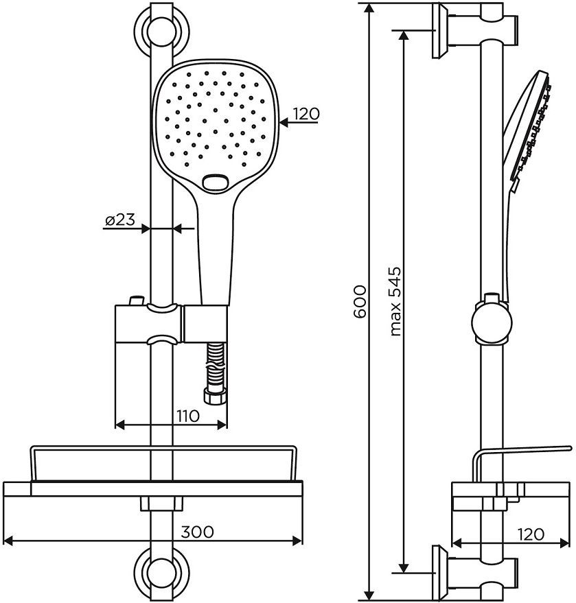 Душевой гарнитур Dorff Prime D0140000 - 3