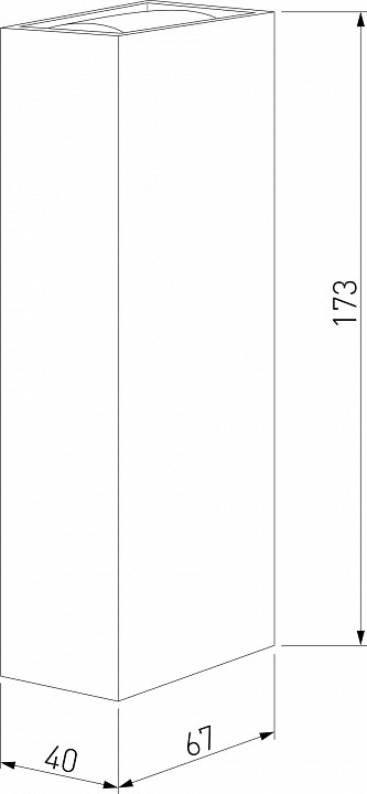 Накладной светильник Elektrostandard Blaze 35136/W черный - 2