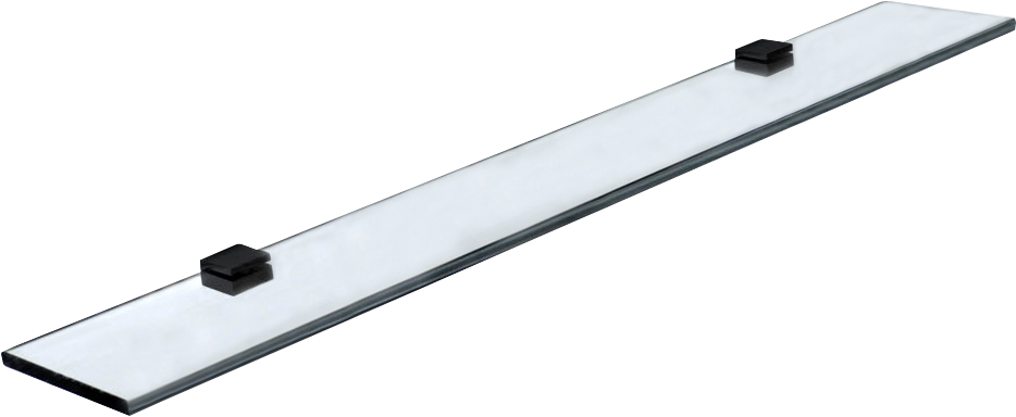 Полка STWORKI Glass Shelf 100 полкодержатели черные 3GW266TTKK000 - 0