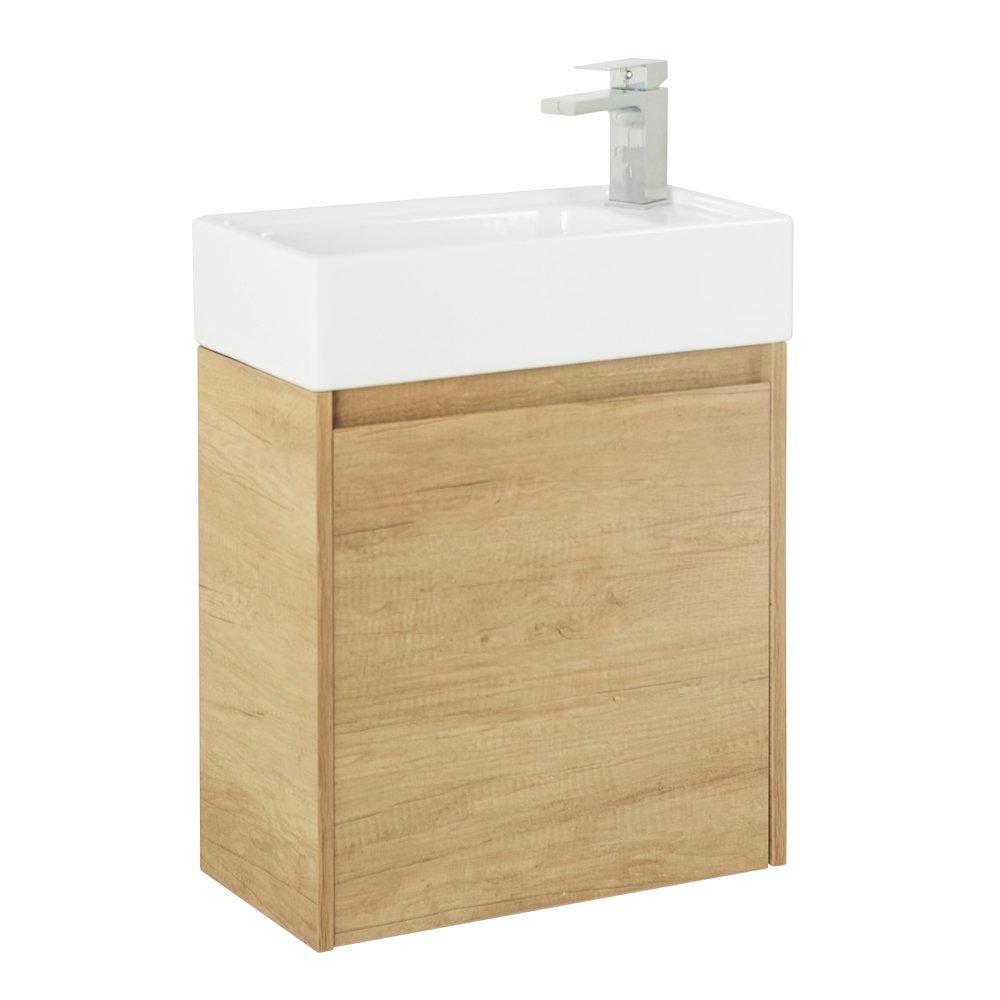 Тумба под раковину Belbagno Kraft Mini 50 L светлое дерево KRAFT MINI-500/260-1A-SO-RNN-L - 0