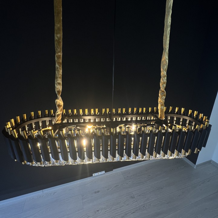 Подвесной светильник Imperiumloft Empire Black Rectangular Chandelier Crystal 40.2893 - 1