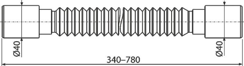 Гофра AlcaPlast A710 - 1