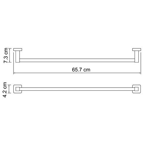 Dill K-3930 Держатель полотенец одинарный - 2