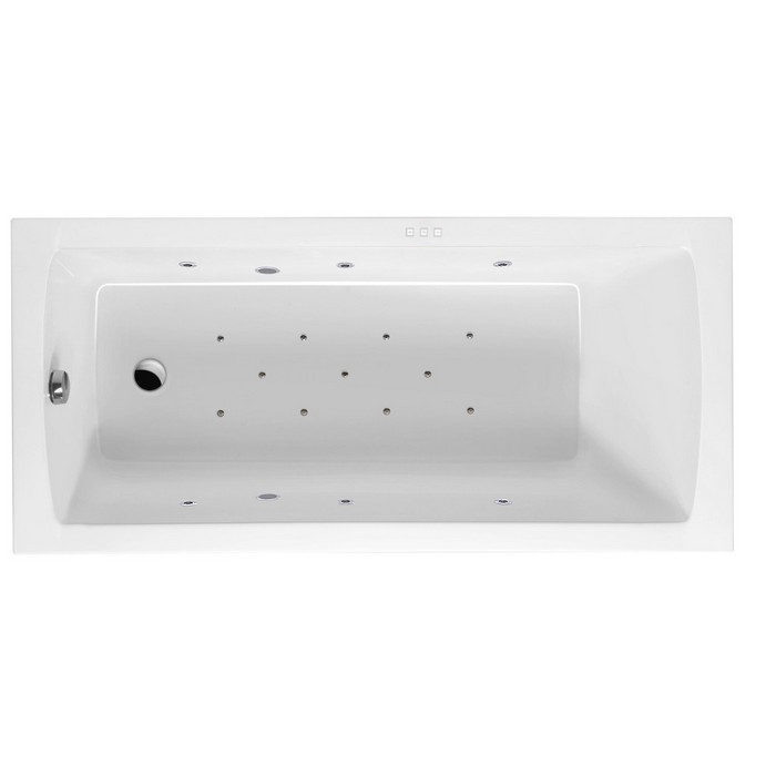 Ванна акриловая Excellent Aquaria Relax 150x70 с гидромассажем белый - хром WAEX.AQU15.RELAX.CR - 0