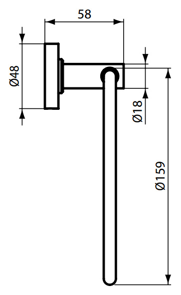 Полотенцедержатель Ideal Standard IOM  A9130AA - 2