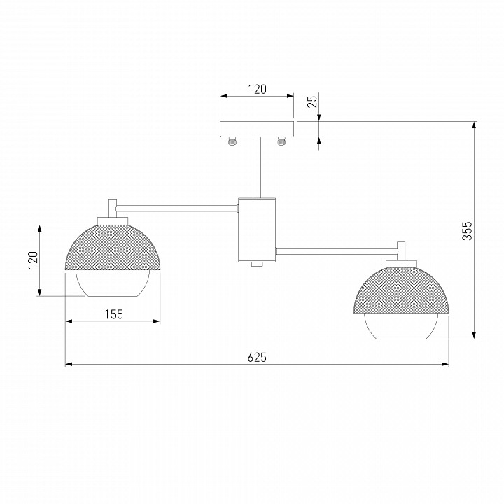 Люстра на штанге Eurosvet Nocciola 70106/6 черный - 3