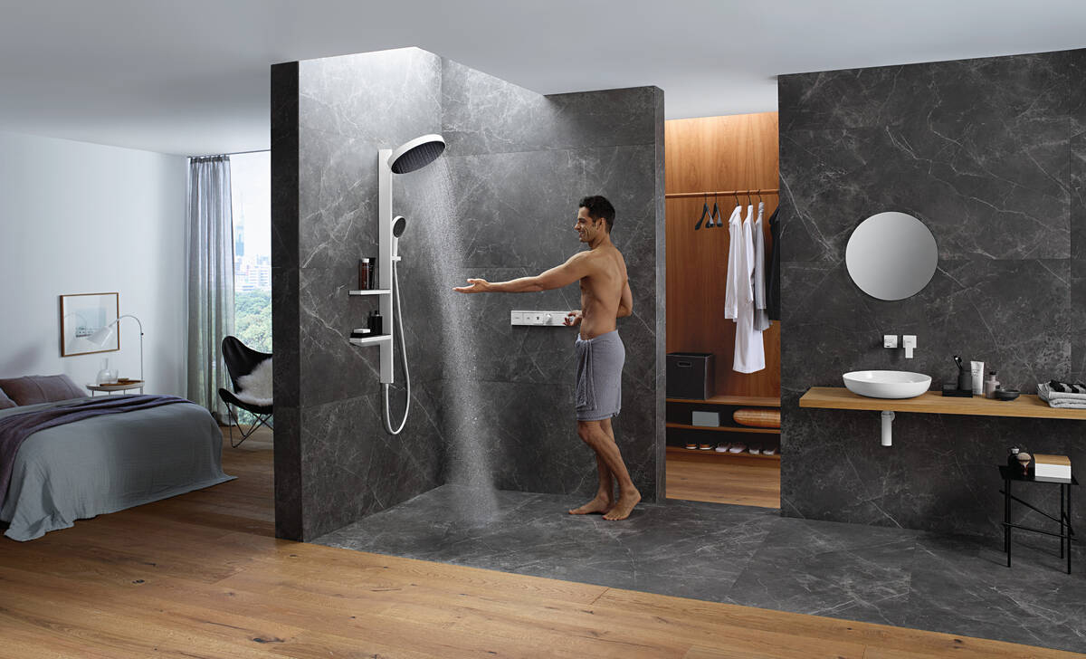 Термостат Hansgrohe RainSelect 15380700 для душа, белый матовый - 2