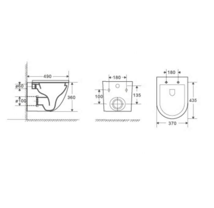 Комплект Weltwasser AMBERG 350 ST + MERZBACH 004 MT-BL + AMBERG RD-WT  10000006549 - 5