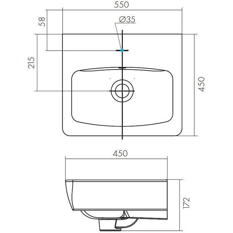 Тумба с раковиной Aquaton Кантри 55 белый-светлое дерево 1A2576K0AHB20 - 8