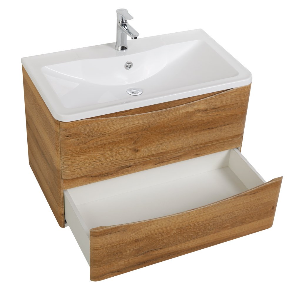 Тумба с раковиной BelBagno Acqua 90 светлое дерево - 4