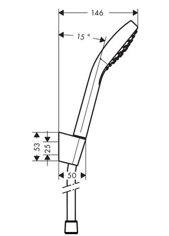 Душевая лейка Hansgrohe Croma select 11 см  26424400 - 2