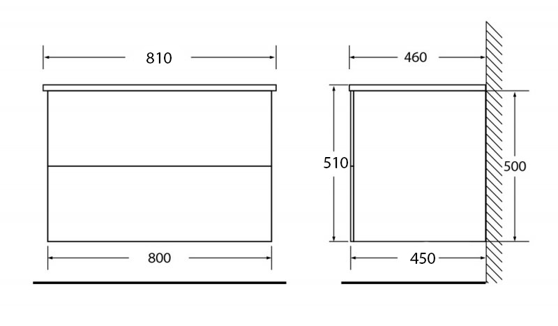 Тумба с раковиной BelBagno Kraft 80 rovere tabacco - 5