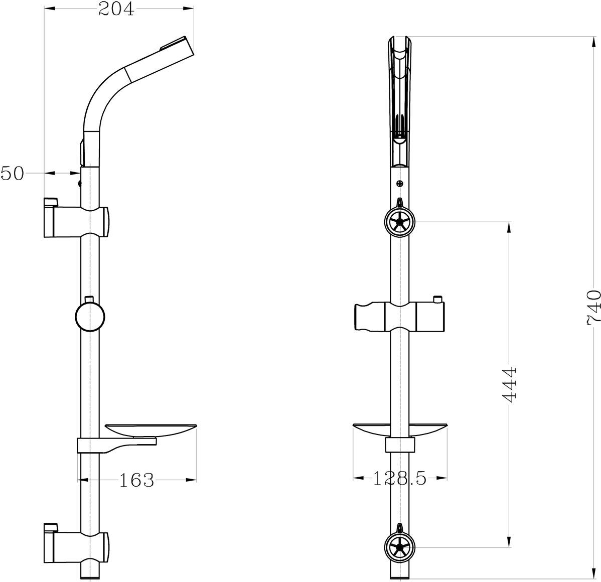 Душевая штанга Lemark LM8071C - 1