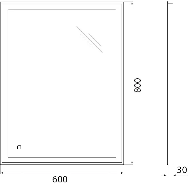 Комплект мебели BelBagno Etna 90 белый матовый у - 8