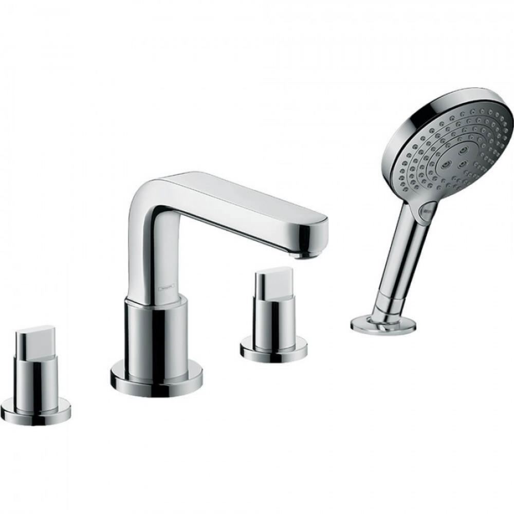 Смеситель hansgrohe Metris S на край ванны, на 4 отверстия, хром 31443000, хром - 0