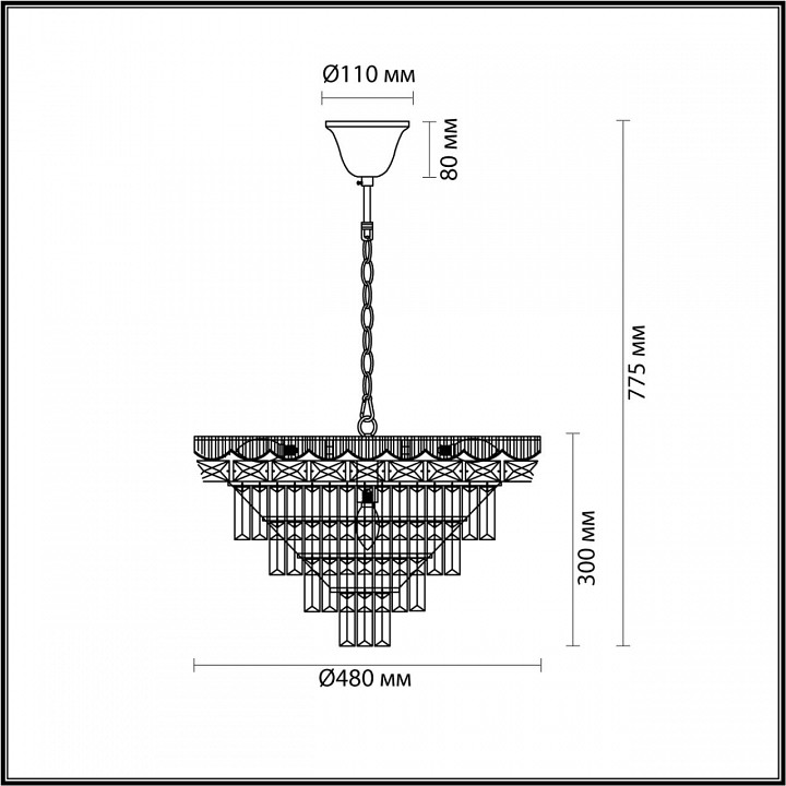 Подвесная люстра Lumion Esme Classi 5233/8 - 3