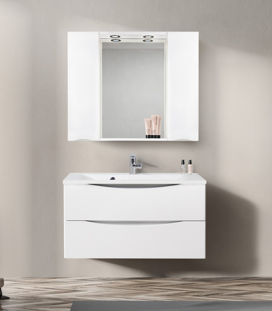 Зеркало-шкаф BelBagno Marino 100 MARINO-SPC-1000/750-2A-BL-P - 1